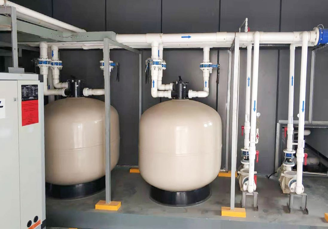 長沙福天興業(yè)泳池項目泳池水過濾器機(jī)房